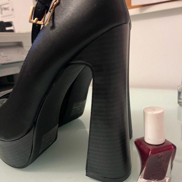 Peep toe platform ankle strap mary Jane - Picture 6 of 7